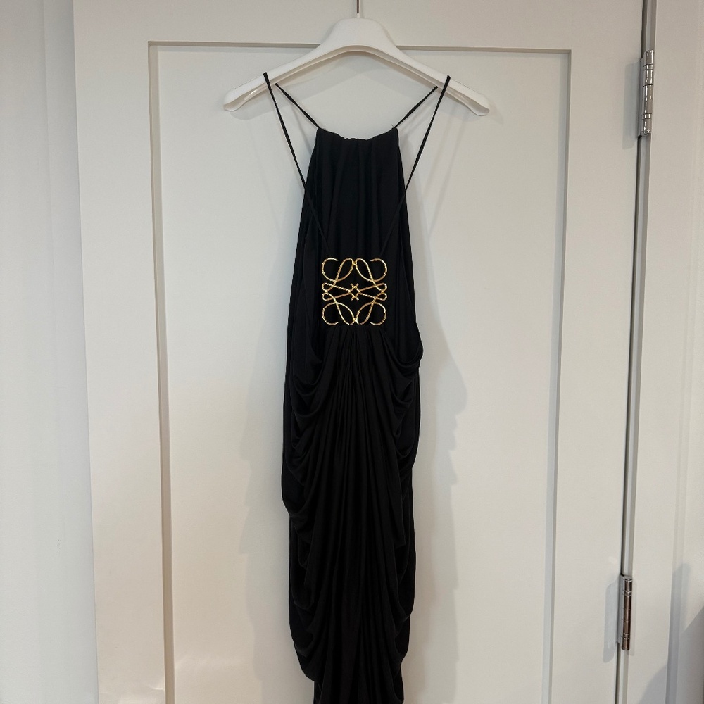 Loewe Draped Dress in Silk